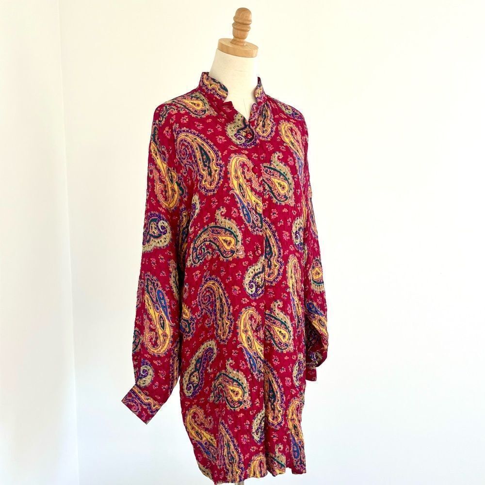 Mariano Rubinacci 100% Silk Vintage Tunic